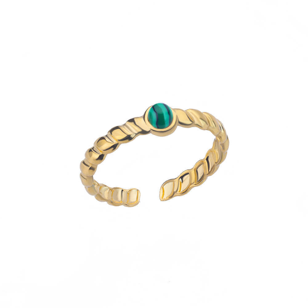 Gold Color Pointed Ring