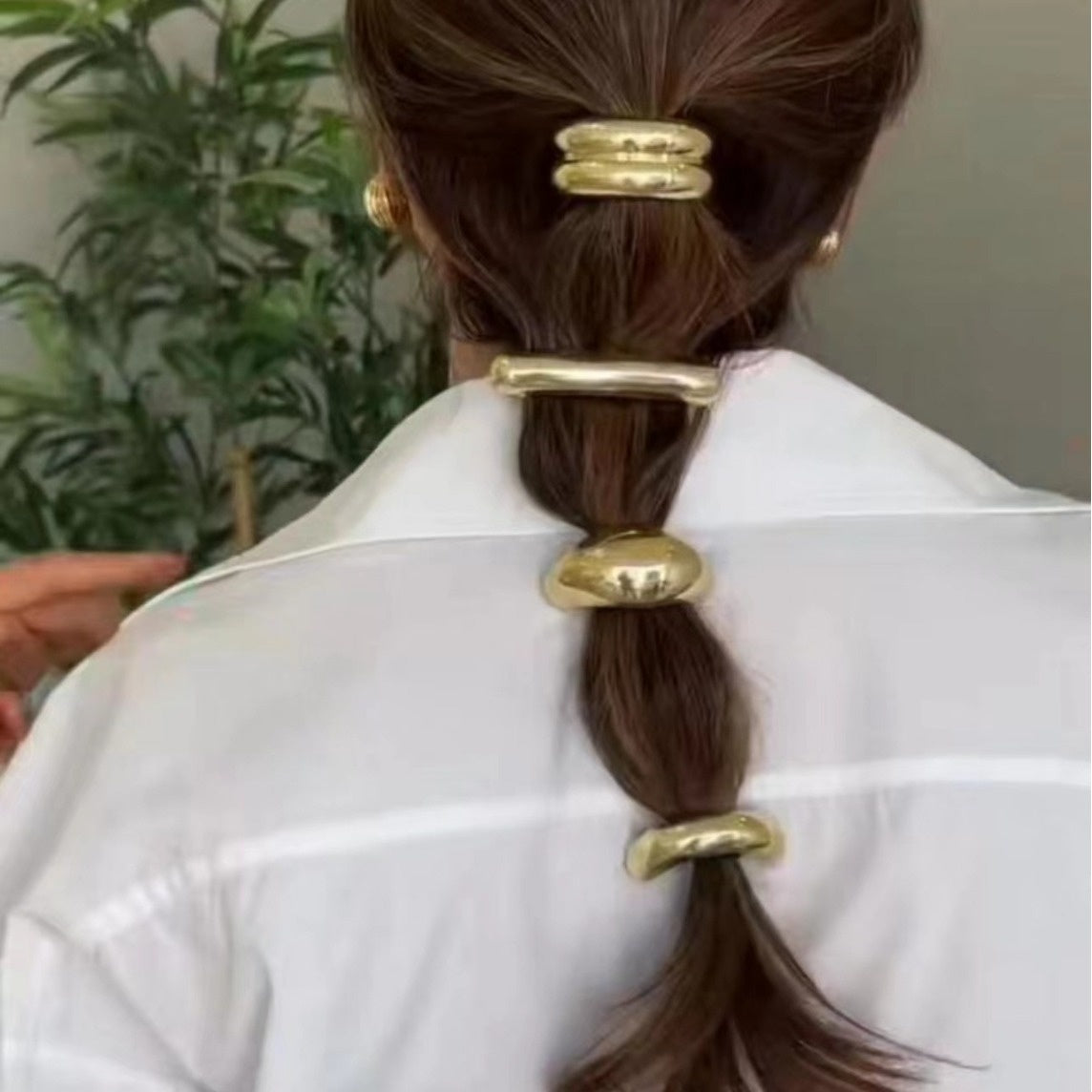 Golden Loop Hair Cuff