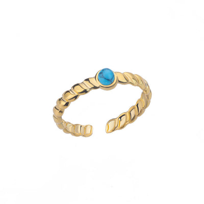 Gold Color Pointed Ring