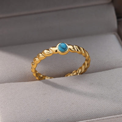 Gold Color Pointed Ring
