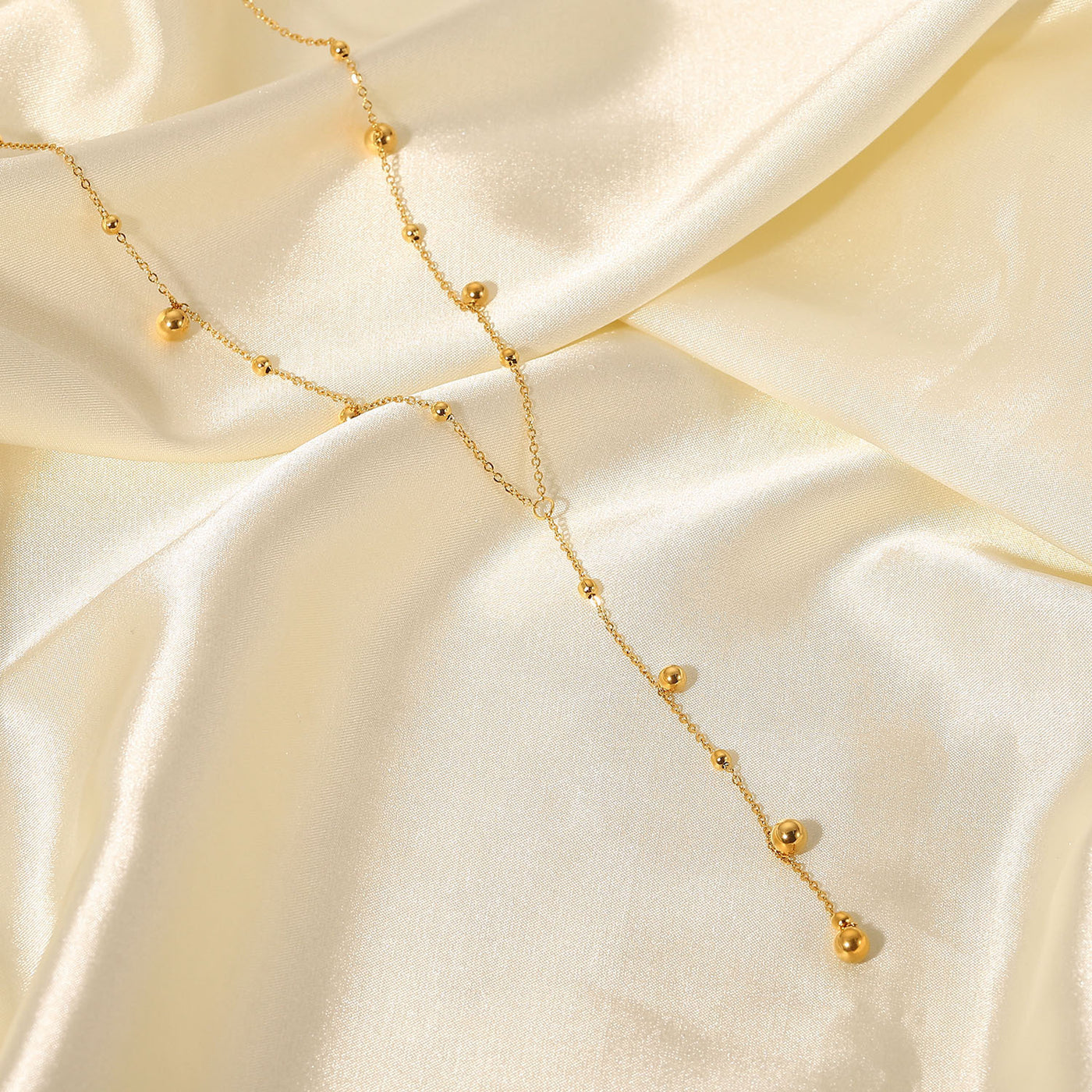 Gold Plated Beaded Necklace