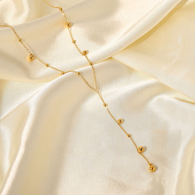 Gold Plated Beaded Necklace