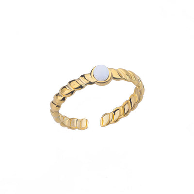 Gold Color Pointed Ring