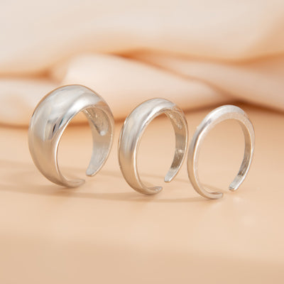 Lustrous Layers Ring Set