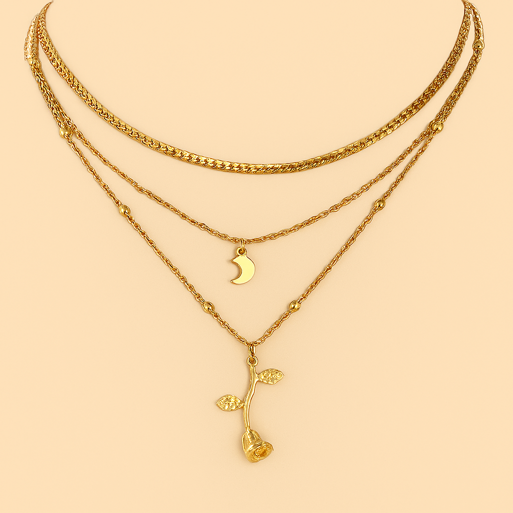 Moon & Bloom Necklace