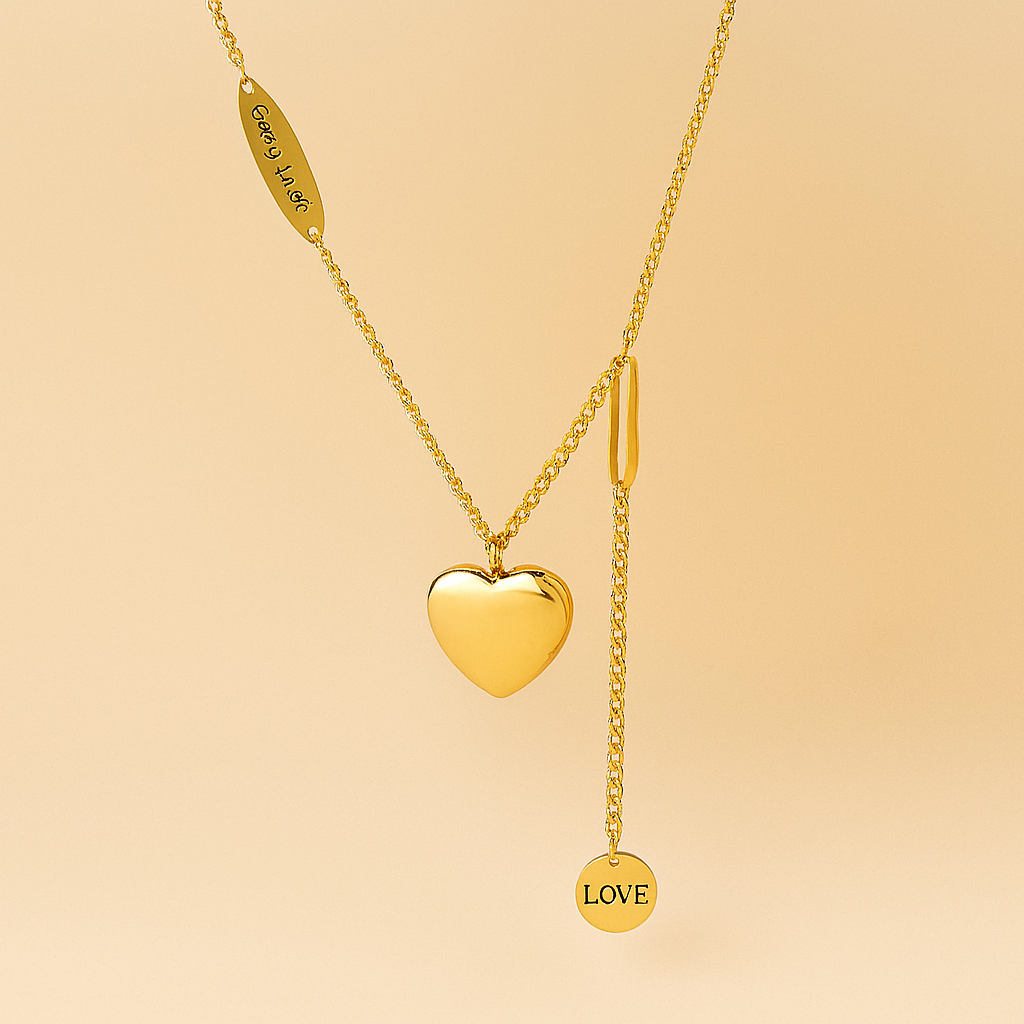 Heart & Moon Necklace
