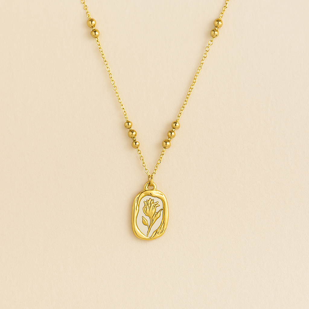 Rose White Shell Necklace