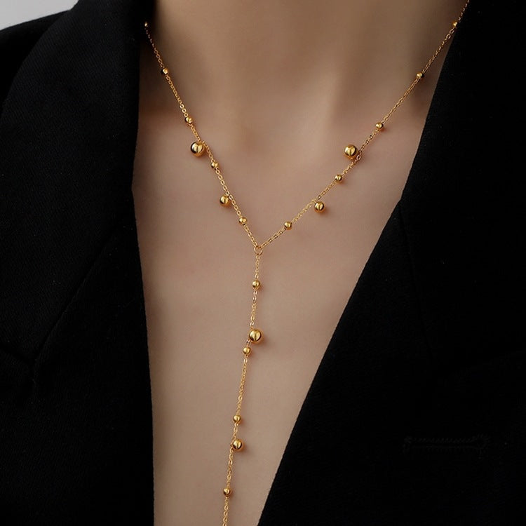 Gold Plated Beaded Necklace